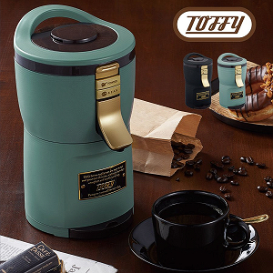 Toffy トフィー コーヒーメーカー 全自動ミル付きアロマコーヒーメーカー ドリップ式 お手入れ簡単 豆挽き コンパクト 一人暮らし レトロ かわいい K-CM7